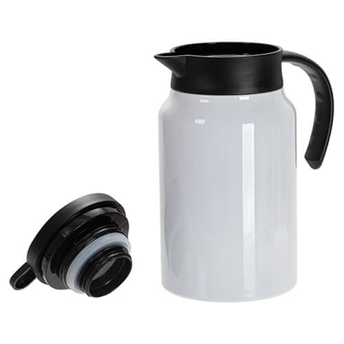 Caffettiera in acciaio inox 1500 ml per sublimazione - bianco