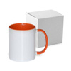 Tazza 330 ml FUNNY arancione con la scatola Sublimazione Termostampa