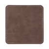 Sottotazza quadrato in pelle per sublimazione - grigio