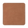 Sottotazza quadrato in pelle per sublimazione - Marrone