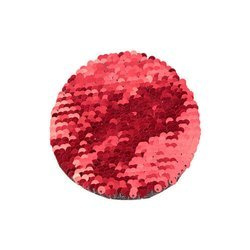 Patch paillettes bicolore da sublimare - cerchio rosso Ø 10 cm