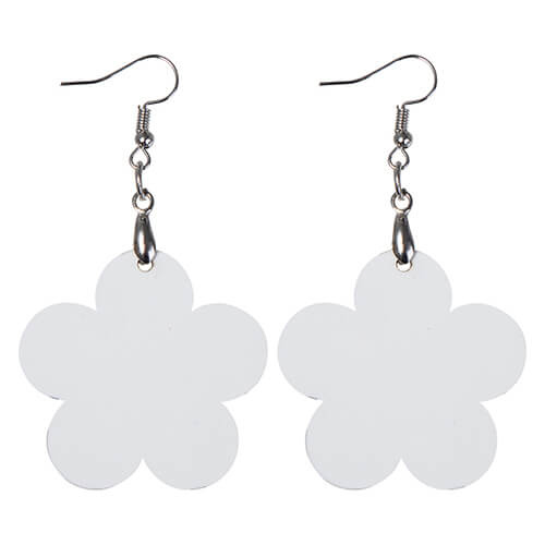Orecchini in MDF per sublimazione - fiore