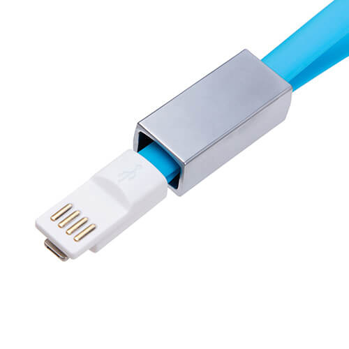 Portachiavi - Cavo dati Lightning per sublimazione - blu