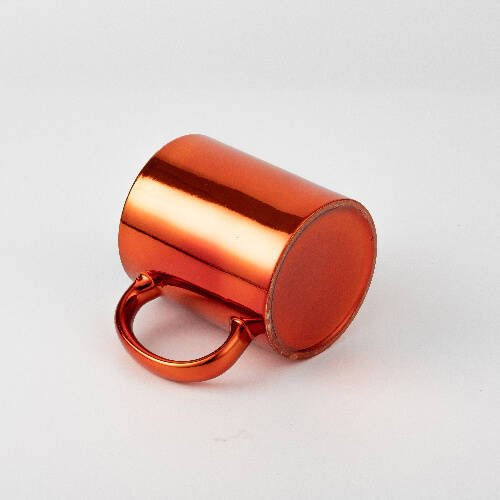 Tazza 330 ml per sublimazione - arancia, con una scatola di cartone