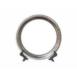 Piatto Tondo in Metallo 25 cm con Supporto Sublimazione Trasferimento termico