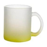 Tazza in vetro smerigliato 330 ml per sublimazione - verde lime sfumato