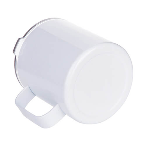 Tazza in metallo 500 ml per caffè sublimatico - bianco