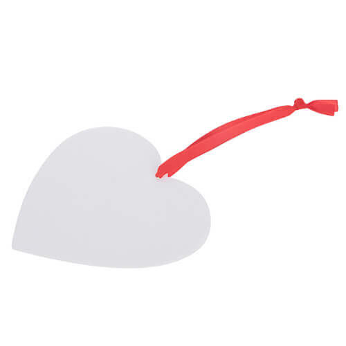 Pendente cuore di feltro - Stampa sublimatica a trasferimento termico