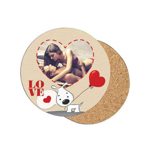 Sottobicchiere tondo Ø 10 cm in MDF per sublimazione