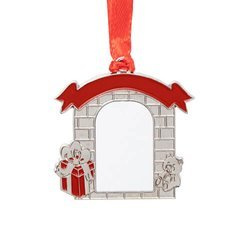 Ciondolo albero di Natale in metallo per sublimazione - cancello