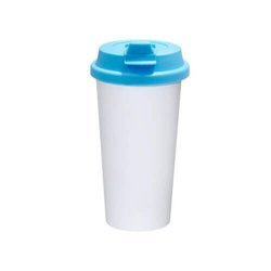 Tazza termico ECO con coperchio celeste Stampa Sublimatica