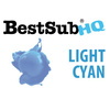 1 litro di Inchiostro per Foto Cristalli Light Cyan Best Sub HQ