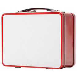 Scatola da pranzo in metallo per sublimazione - rosso