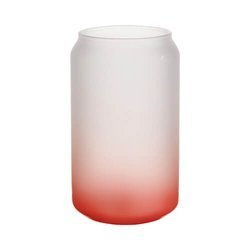 Vetro smerigliato da 400 ml per sublimazione - sfumatura rosso