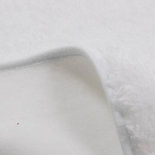 Coperta in microfibra e pile artico con cappuccio 150 x 130 cm per sublimazione - bianca