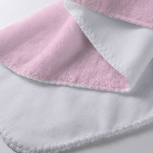 Coperta in microfibra e pile artico per sublimazione - corallo