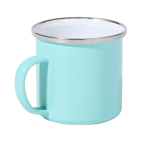 Tazza in metallo 360 ml per sublimazione - menta