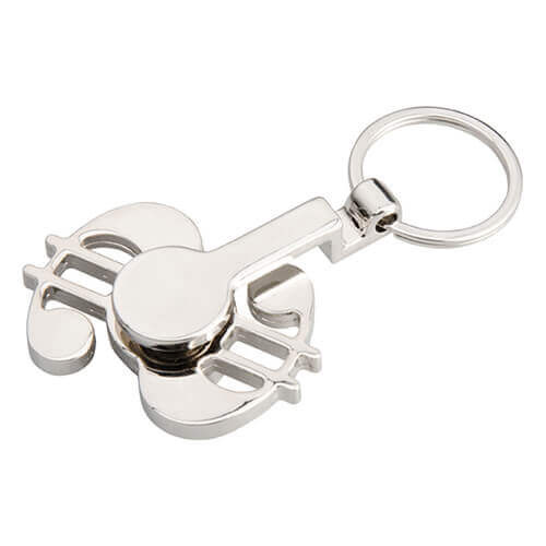 Portachiavi in metallo - spinner per sublimazione - Dollar