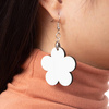 Orecchini in MDF per sublimazione - fiore