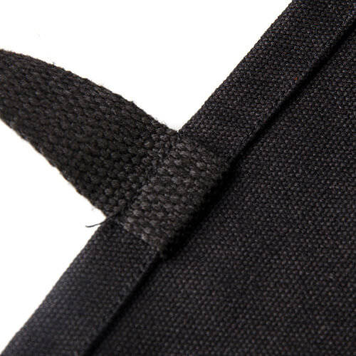 Borsa in tela nera 63,5 x 37 cm per trasferimento termico