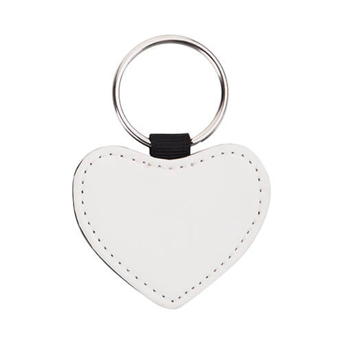 Portachiavi in pelle double-face per sublimazione - cuore