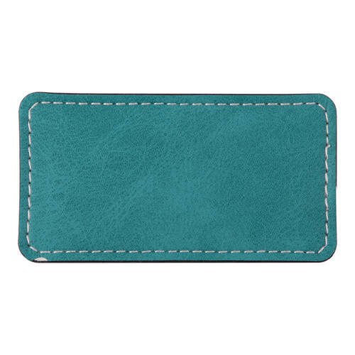 Targhetta in pelle 8,2 x 4,4 cm per sublimazione - verde
