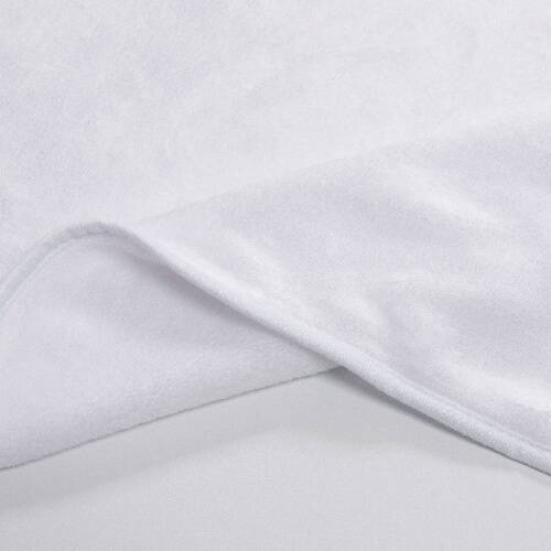 Coperta con cappuccio Minky per sublimazione - bianca