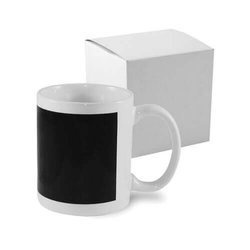 Tazza con Finestrina Magica Nera con scatola Sublimazione Trasferimento termico