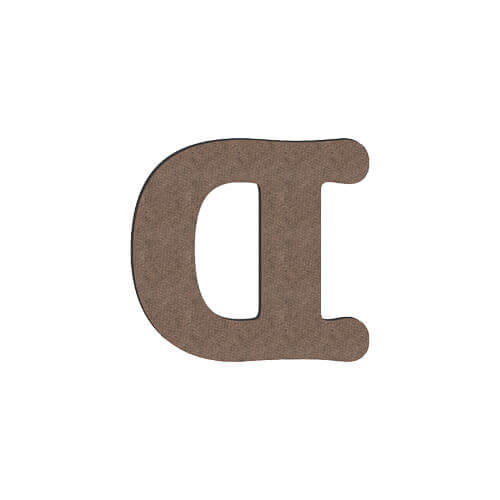 Lettera decorativa da MDF per sublimazione 10 cm D
