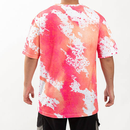 T-shirt Cotton-Like Bleached Leopard Dreamy Pink per sublimazione