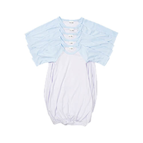 Camicia da notte a maniche lunghe per sublimazione - maniche blu