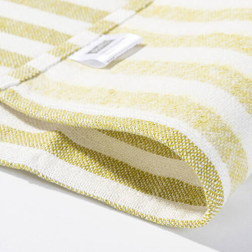 Tovaglietta in tela 50 x 35,5 cm crema con strisce verde chiaro per sublimazione