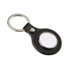 Portachiavi in pelle e metallo per la sublimazione – cerchio - nero