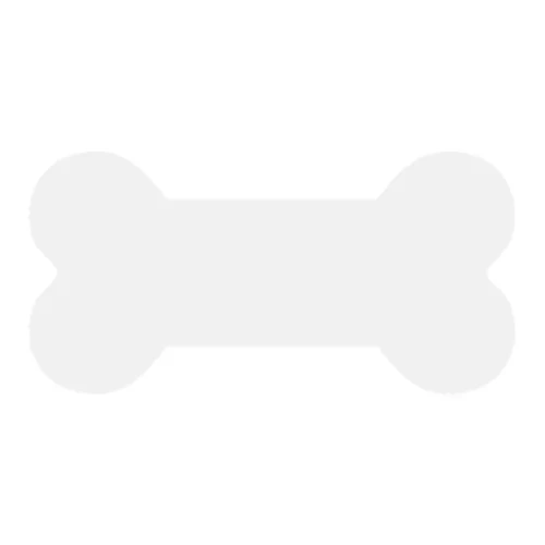 Portafoto in MDF a forma di osso, 25,4 x 12,7 cm