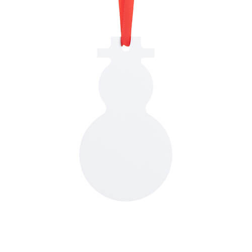 Ciondolo in plastica per sublimazione - pupazzo di neve