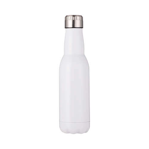 Bottiglia da birra bianca in metallo 500 ml da sublimare 