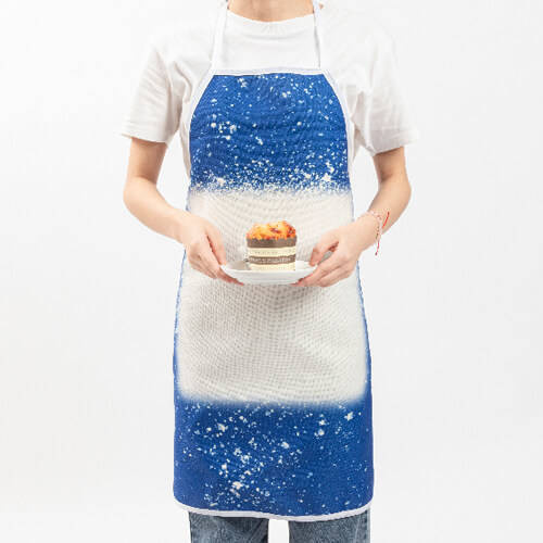 Grembiule in lino Bleached Starry Blue per sublimazione