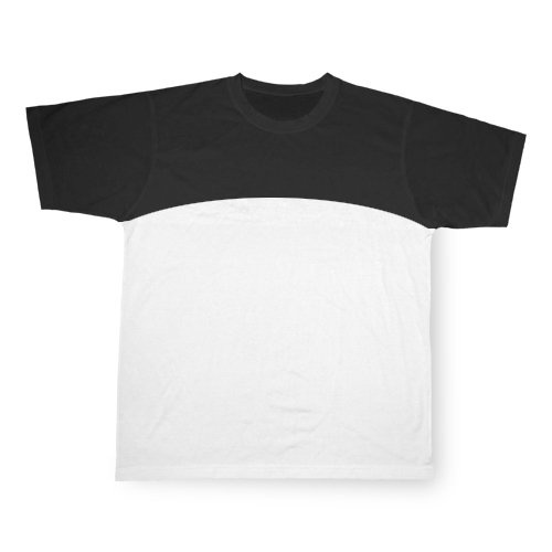 Maglietta nera sportiva Cotton-Touch per Sublimazione di trasferimento termico