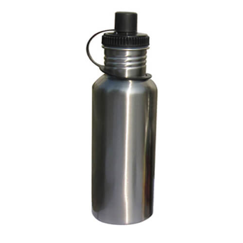 Borraccia turistica MAX argento 600 ml per sublimazione