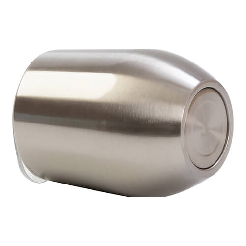 Tazza per vin brulè 360 ml per sublimazione - argento con foro per bere chiuso