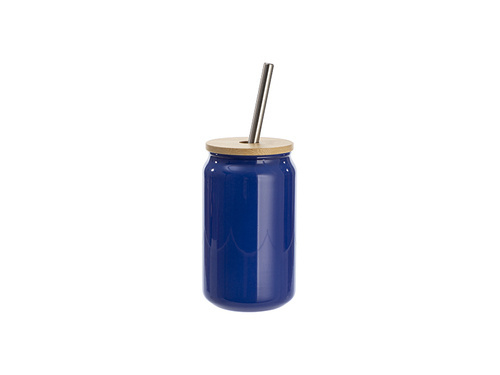 Vetro 400 ml che cambia colore se esposto al calore per sublimazione - blu