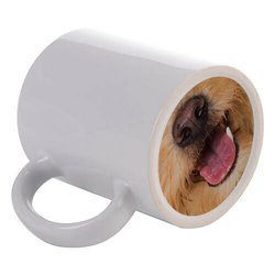 Tazza 330 ml con la stampa fondo - la lingua del cane Sublimazione Termostampa