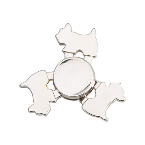 Spinner in metallo per sublimazione - Cane - arancione