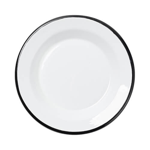 Piastra smaltata Ø 14,5 x 1,7 cm per sublimazione