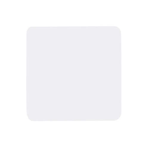 Sottobicchiere quadrato, in alluminio e sughero