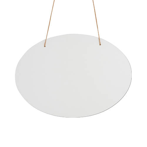 Gancio per porta in fibra di legno per sublimazione - ovale