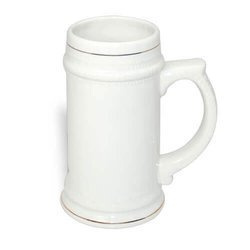 Boccale Bianco con Striscia Dorata Sublimazione Termostampa