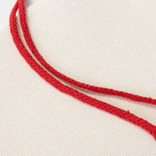 Borsa in lino 46 x 80 cm con cordino rosso per sublimazione