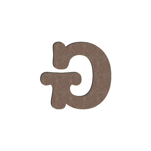 Lettera decorativa da MDF per sublimazione 10 cm G