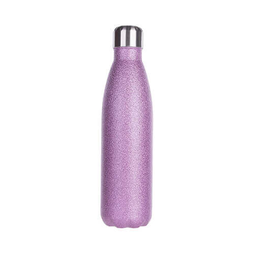 Borraccia bevande 500 ml - broccato viola - Stampa sublimatica a trasferimento termico